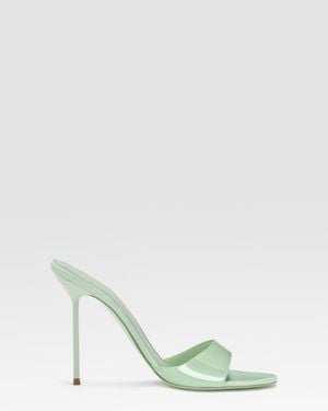 Paris Texas Patent Leather Mule - White