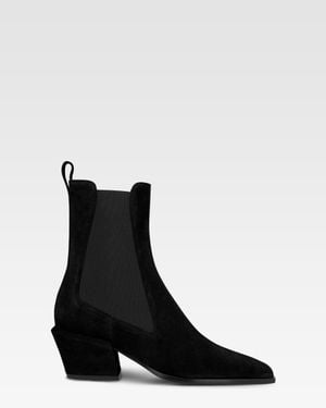 Paris Texas Bettina Suede Ankle Boots - Black