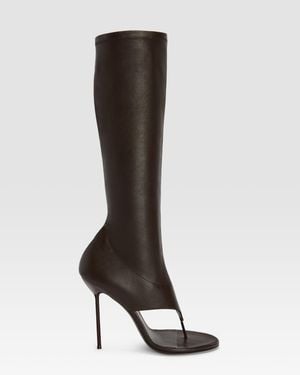 Paris Texas Thong Boots - Brown