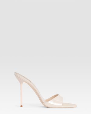 Paris Texas Patent Leather Mule - White