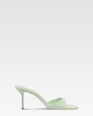 Paris Texas Mules - White