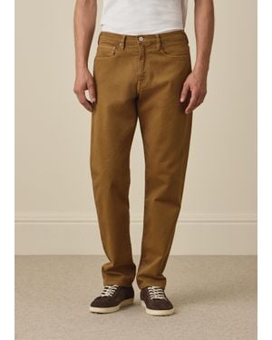 Paul Smith Relaxed Tapered-Fit Garment-Dyed Jeans - Brown