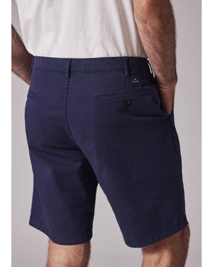 Paul Smith Garment-Dyed Stretch Pima-Cotton Shorts - Blue