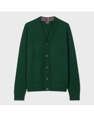 Paul Smith Forest Merino Wool Cardigan - Green