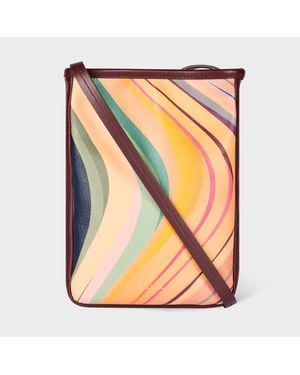 Paul Smith 'Dusky Swirl' Leather Pouch Bag - Multicolour