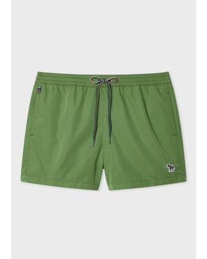 Paul Smith Zebra Logo Swim Shorts - Green