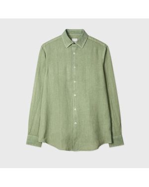 Paul Smith Regular-Fit Linen Shirt - Green