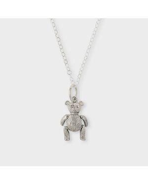 Baroque Rocks Paul Smith Linings: Articulated Bear Necklace By - White