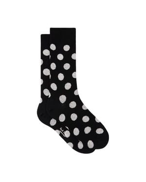 Paul Smith Cotton-Blend 'Polka Dot' Socks - Black