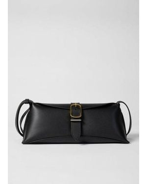 Paul Smith Leather Buckle Shoulder Bag - Black