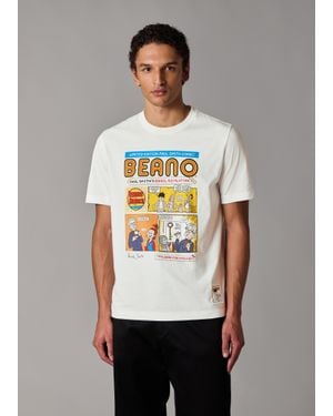 Paul Smith + Beano 'Comic Strip' Print T-Shirt - Grey