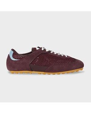 Paul Smith Burgundy 'Samara' Trainers - Red