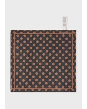 Paul Smith Polka Dot Pocket Square - Grey