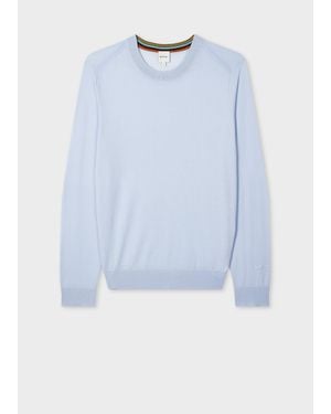 Paul Smith Pale Merino Wool Jumper - Blue