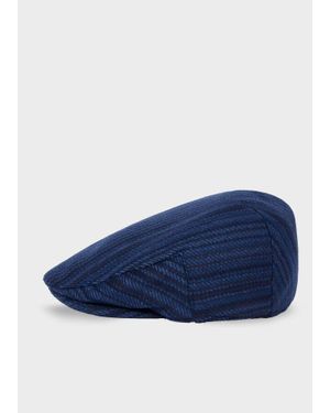 Paul Smith 'Signature Stripe' Flat Cap - Blue