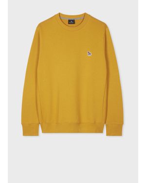 Paul Smith Ochre Zebra Logo Organic Cotton Sweatshirt - Yellow