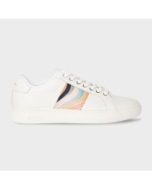 Paul Smith Leather 'Dusky Swirl' 'Lapin' Trainers - White