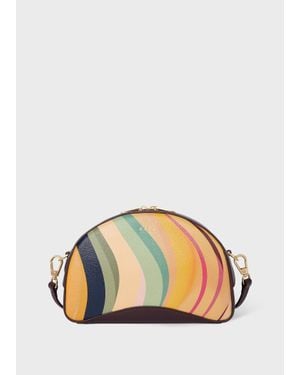 Paul Smith 'Dusky Swirl' Leather Curved Camera Bag - Multicolour