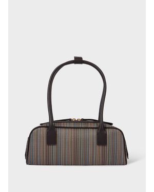 Paul Smith Signature Stripe Coated Canvas 'Agatha' Bag - Multicolour
