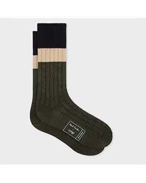 Paul Smith And Cotton Socks - Black