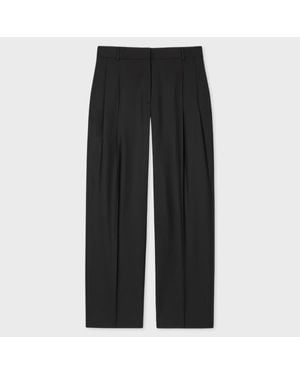 Paul Smith 'A Suit To Travel In' Wool Twill Pleated Trousers - Grey