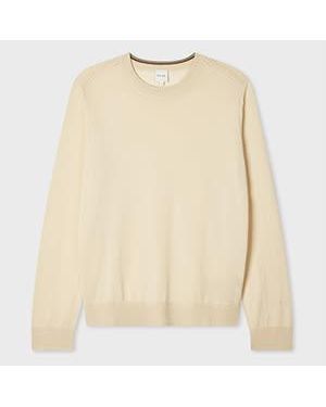 Paul Smith Washable Merino Wool Jumper - Natural