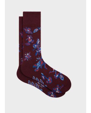Paul Smith Burgundy 'Bohemia' Socks - Purple