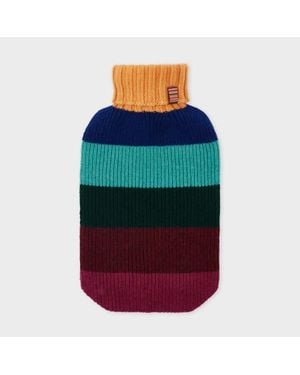 Paul Smith Multistripe Lambswool Hot Water Bottle Cover - Multicolour