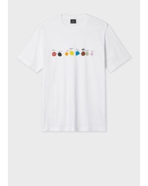 Paul Smith 'Paint Dots' Print T-Shirt - White