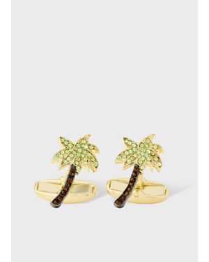 Paul Smith Palm Tree Cufflinks - Multicolour