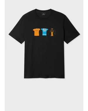 Paul Smith 'Cycle Jerseys' Print T-Shirt - Black