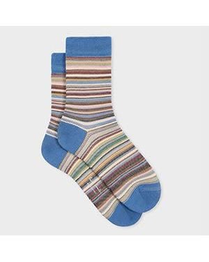 Paul Smith 'Signature Stripe' Socks - Blue