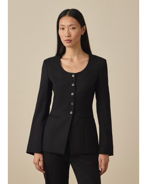 Paul Smith 'A Suit To Travel In' Collarless Blazer - Black