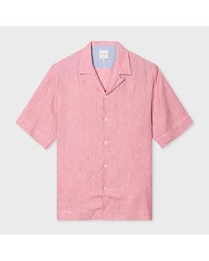 Paul Smith Linen Short-Sleeve Shirt - Pink