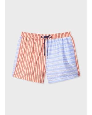 Paul Smith 'Pool Smith Stripe' Swim Shorts - White