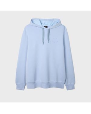 Paul Smith Light Embossed 'Happy' Hoodie - Blue