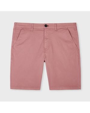 Paul Smith Dusty Organic Cotton-Stretch Shorts - Pink