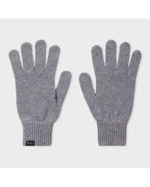 Paul Smith Cashmere-Blend Gloves - Grey