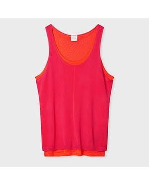 Paul Smith Double Layer Knitted Vest - Red