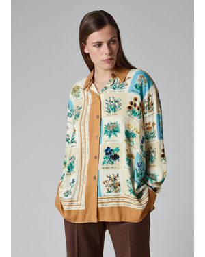 Paul Smith 'Floral Scarf' Print Shirt - White