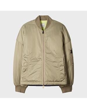 Paul Smith Light Khaki Bomber Jacket - Natural