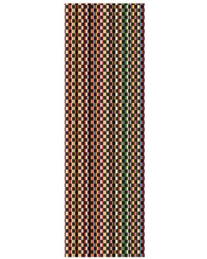 Paul Smith Basket Weave Signature Stripe Cashmere Scarf - Multicolour