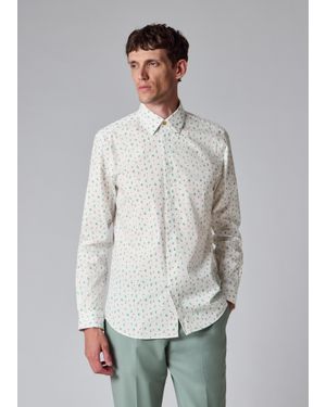 Paul Smith Slim-Fit Ditsy Floral Shirt - White