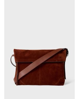 Paul Smith Suede Cross-Body Bag - Brown