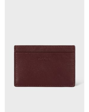 Paul Smith Leather Card Holder - Purple