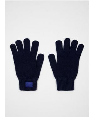 Paul Smith Cashmere-Blend Gloves - Blue