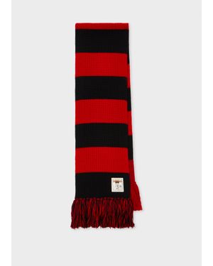 Paul Smith + Beano Stripe Scarf - Red