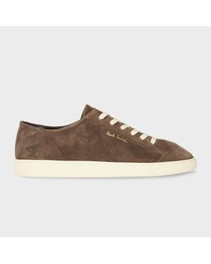 Paul Smith Dark Taupe Suede 'Tripp' Trainers - Black