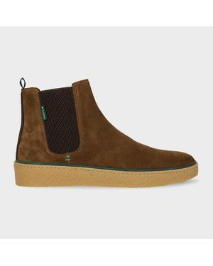 Paul Smith Tan Suede 'Bash' Boots - Brown
