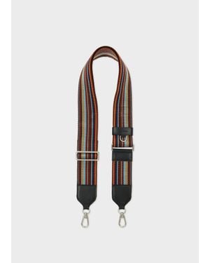 Paul Smith 'Signature Stripe' Bag Strap - White